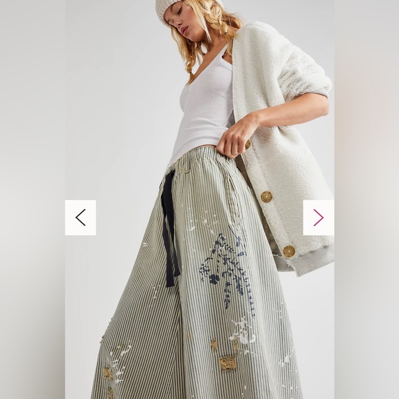 FP wide leg paint pants - Picture 1 of 8